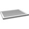 Ekena Millwork Vertical Surface Mount PVC Gable Vent: Functional, w/ 2"W x 2"P Brickmould Sill Frame, 34"W x 28"H GVPVE34X2803SF - alternate 4